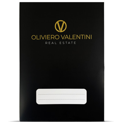 cartellina personalizzata room directory nera